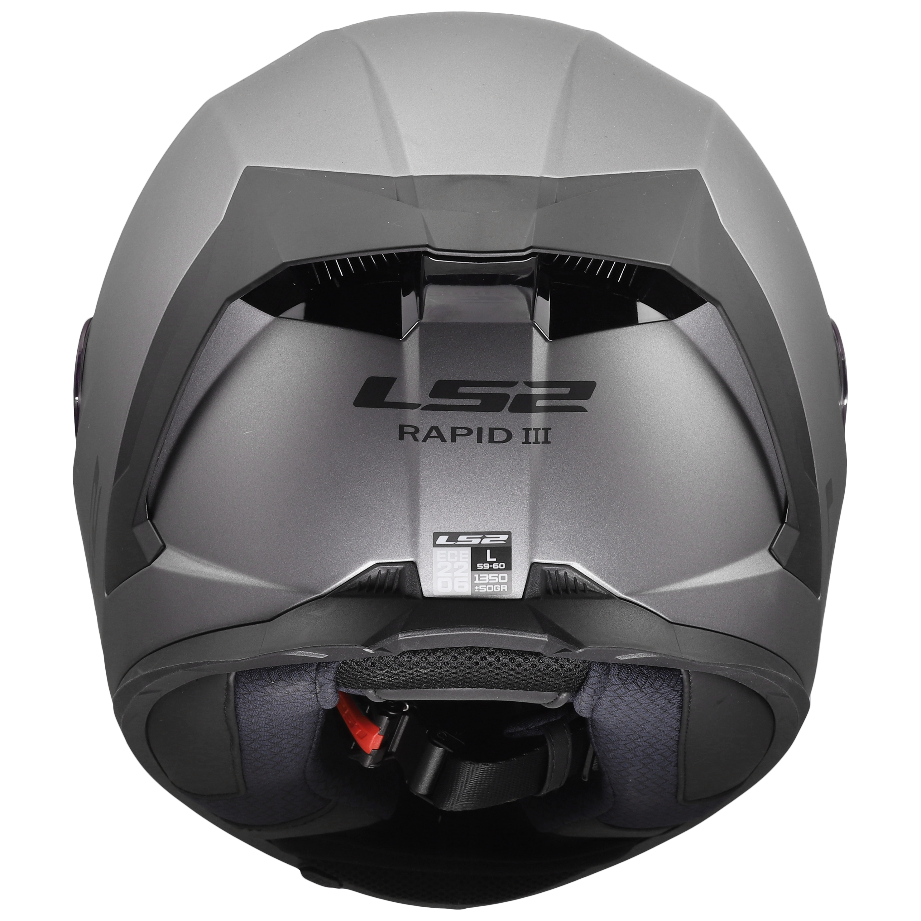 LS2 FF820 RAPID III SOLID MATT TITANIUM 168200007 (7)